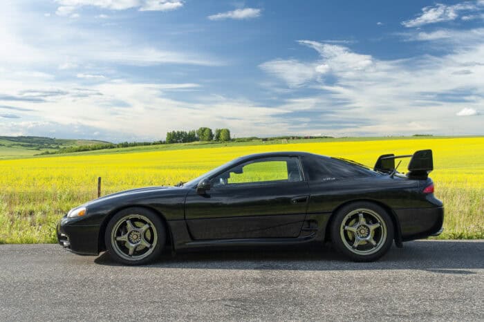 1999 Mitsubishi 3000GT VR4 side view parked on road