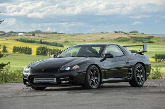 1999 Mitsubishi 3000GT VR4 front profile parked on road