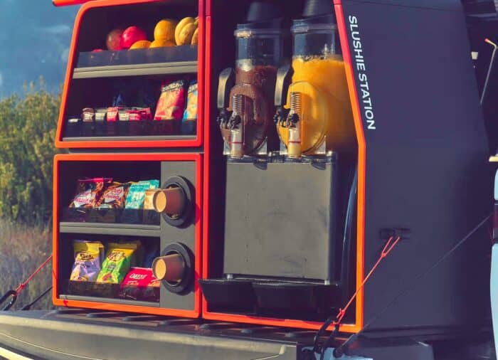 Rivian x Nike ACG R1T Recharge Truck slushie machine
