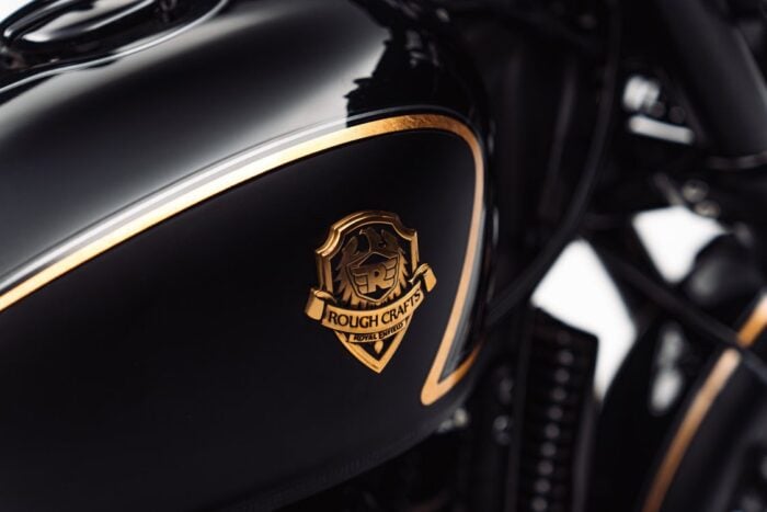 Royal Enfield x Rough Crafts Shotgun 650 Motorcycle emblem