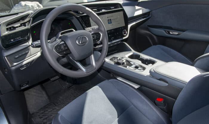 2026 Lexus RZ 450e interior front