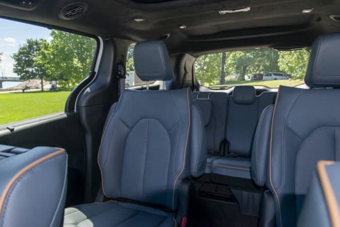 2027 Chrysler Pacifica Pinnacle interior second and third rows