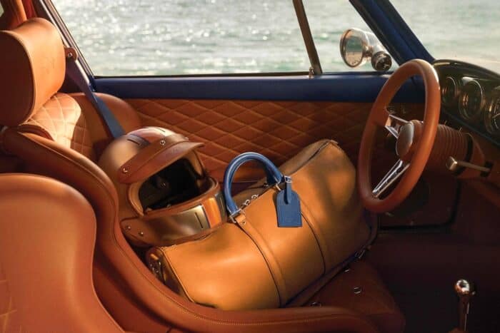LV Singer Type 964 Porsche 911 helmet and luggage