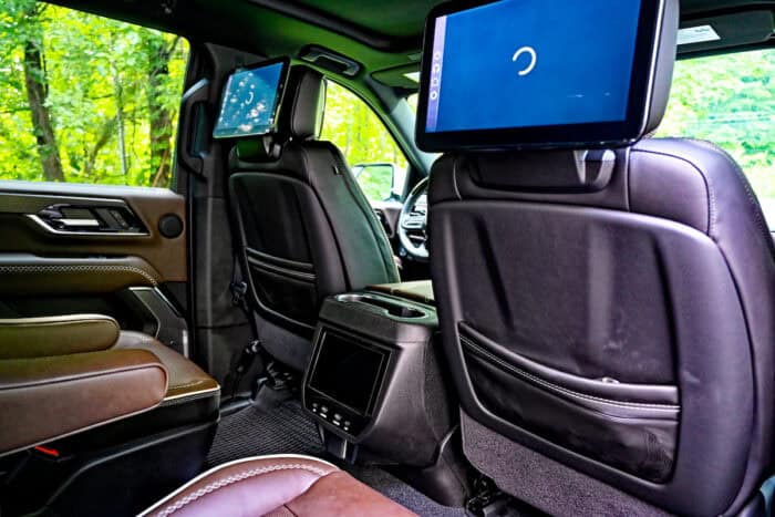 2026 GMC Yukon Denali Ultimate interior second row screens