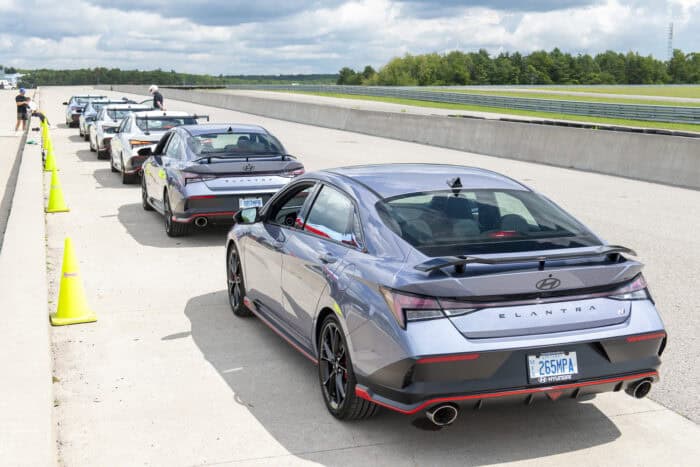 2026 Hyundai Elantra N and TCR Edition at CTMP track