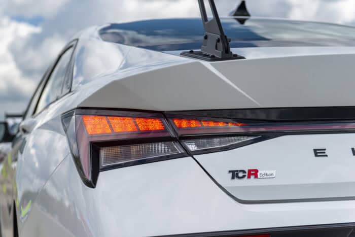 2026 Hyundai Elantra N TCR Edition logo on car