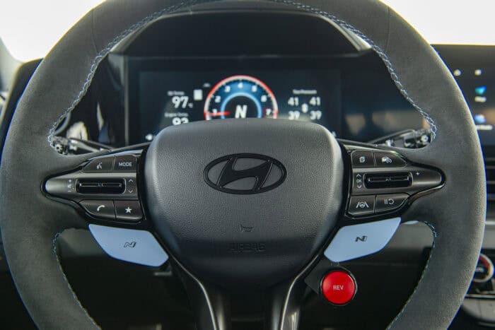 2026 Hyundai Elantra N TCR Edition steering wheel