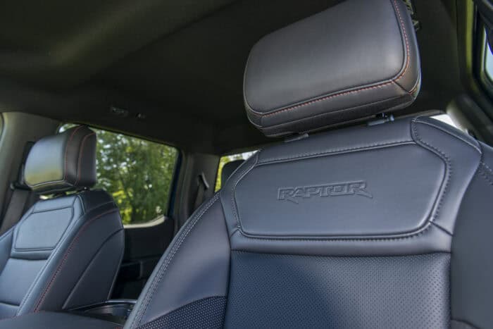 2027 Ford F-150 Raptor Low seats