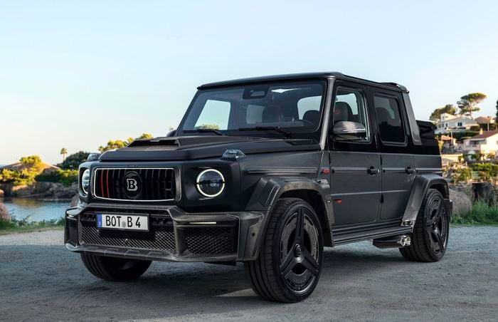 Brabus 900 Rocket Edition Cabrio front parked