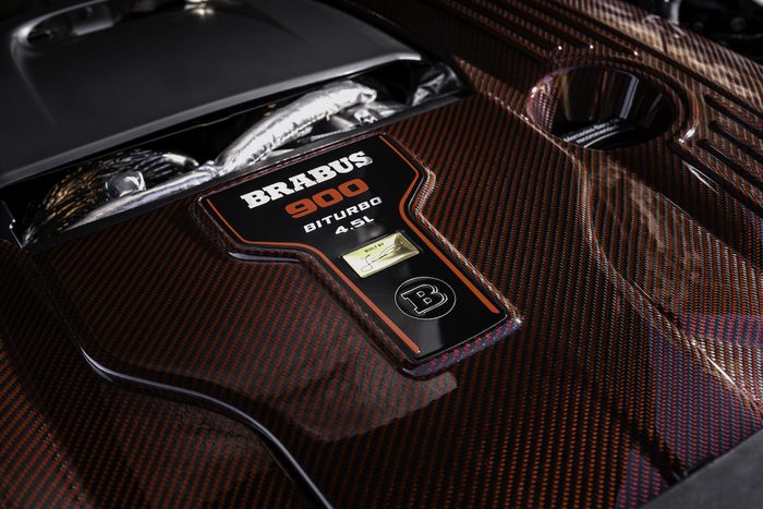 Brabus 900 Rocket Edition Cabrio v8 engine