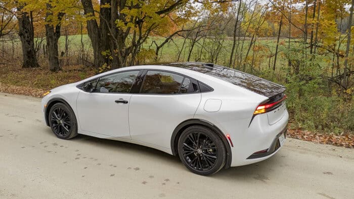 2025 toyota prius Nightshade Edition rear view