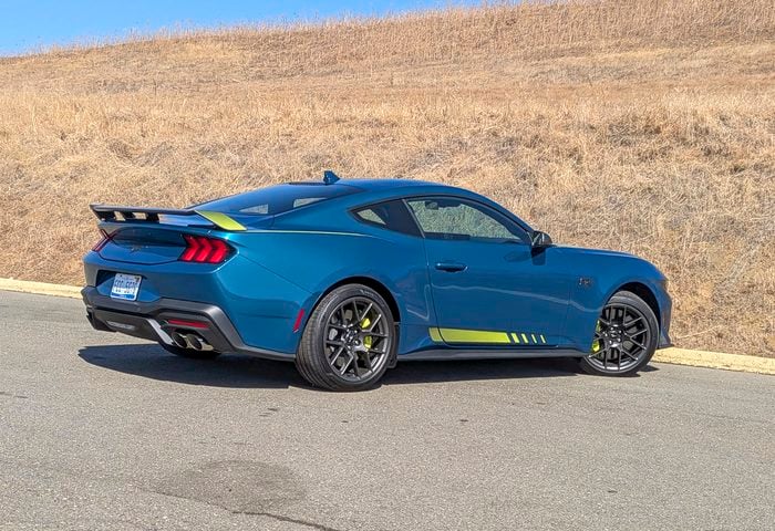 2027 Ford Mustang RTR rear blue