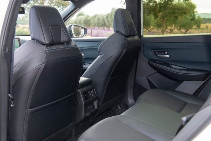 2027 Nissan Rogue Hybrid SR rear seat and legroom