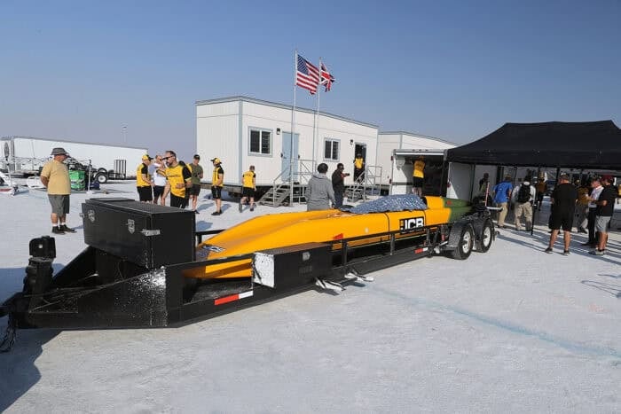 Andy Green JCB Hydromax world speed record at Bonneville