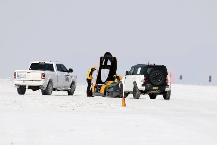 Andy Green JCB Hydromax world speed record at Bonneville
