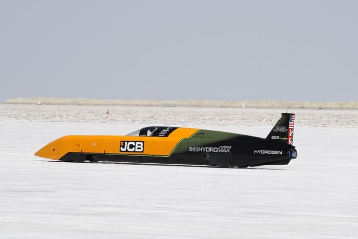 Andy Green JCB Hydromax world speed record at Bonneville