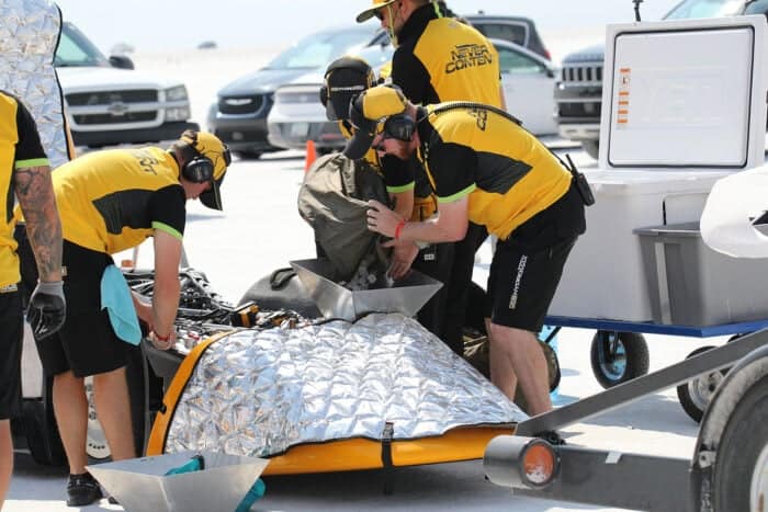 Andy Green JCB Hydromax world speed record at Bonneville