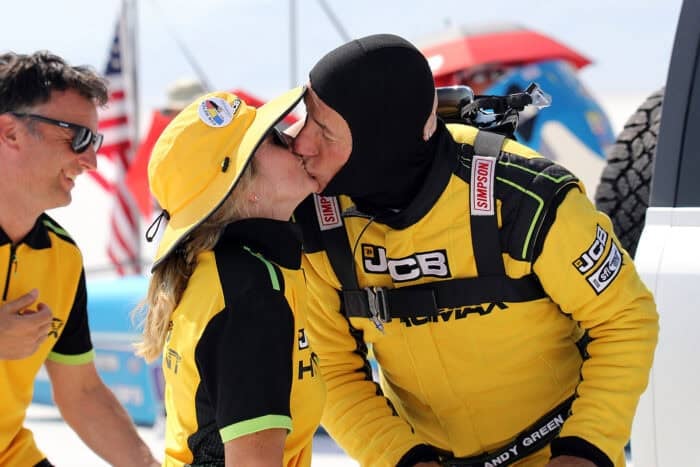Andy Green JCB Hydromax world speed record at Bonneville